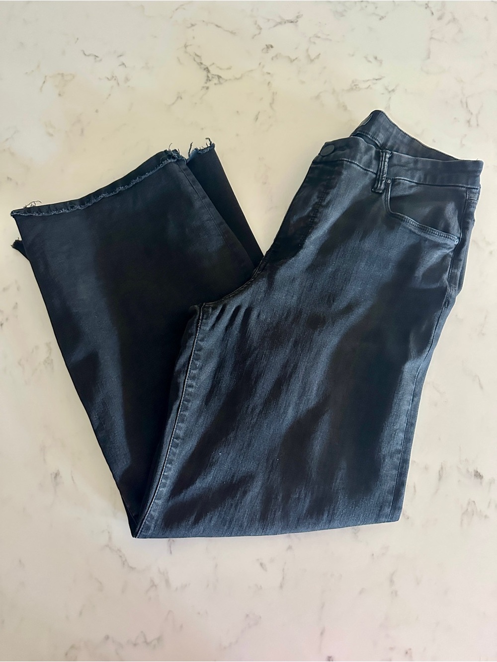 Kut from the Kloth Black Denim Jeans with Branded Button - Picture 1 of 3